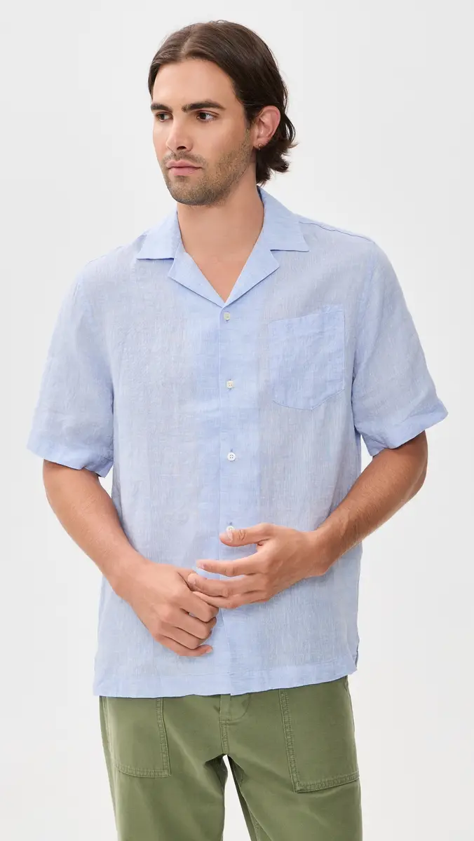 Frescobol Carioca Angelo Linen Shirt | Thumbnail 2