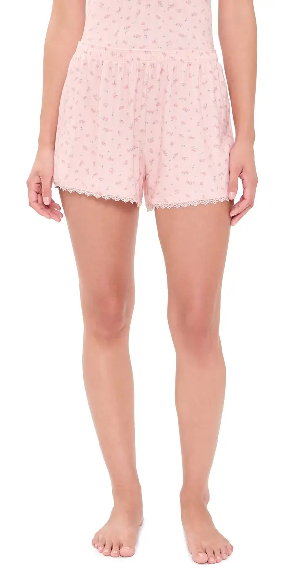 Z Supply Better Off Ditsy Shorts Rosewater | Image 1 Z Supply Better Off Ditsy Shorts Rosewater | Image 1
