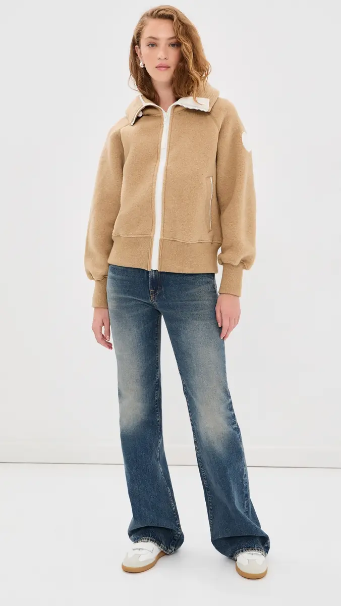 Canada Goose Chilliwack White Disc Fleece Bomber | Thumbnail 5 Canada Goose Chilliwack White Disc Fleece Bomber | Thumbnail 5