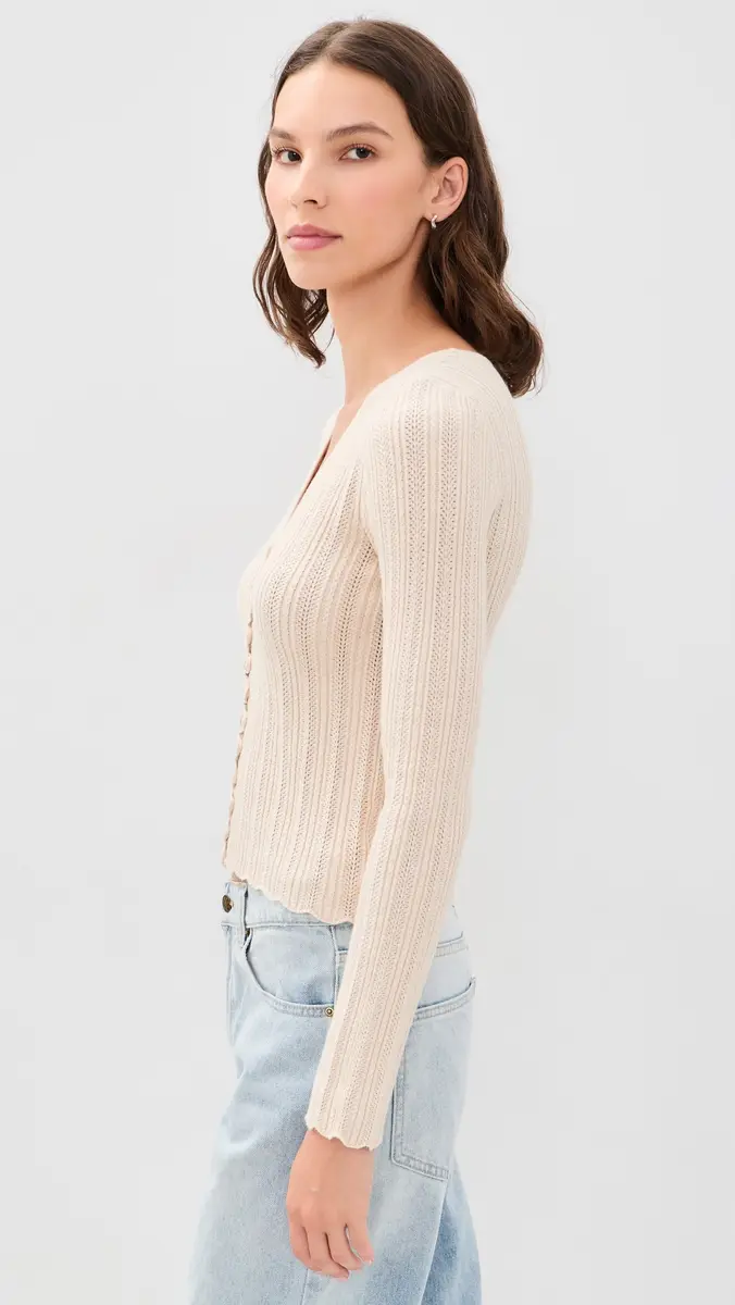 Z Supply Landa Pointelle Sweater Top | Thumbnail 4