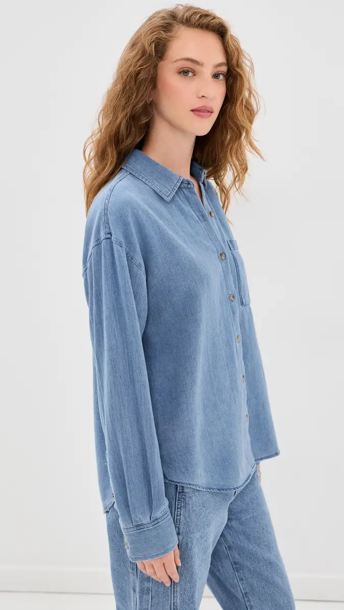 Z Supply Perfect Twill Button Up | Thumbnail 4