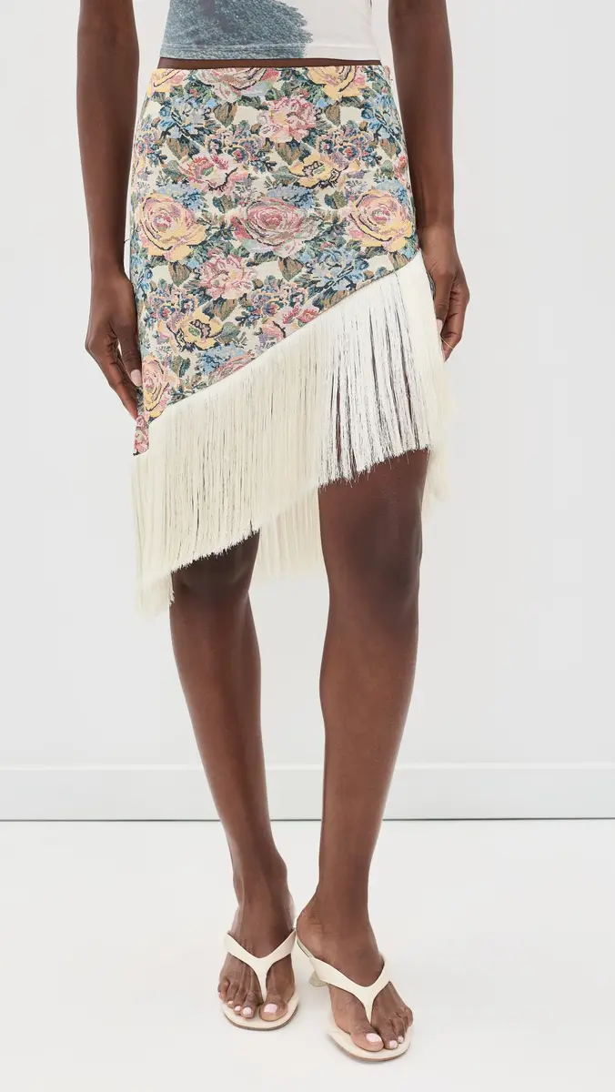 Yellow The Label Gretchen Jacquard Skirt | Thumbnail 2 Yellow The Label Gretchen Jacquard Skirt | Thumbnail 2