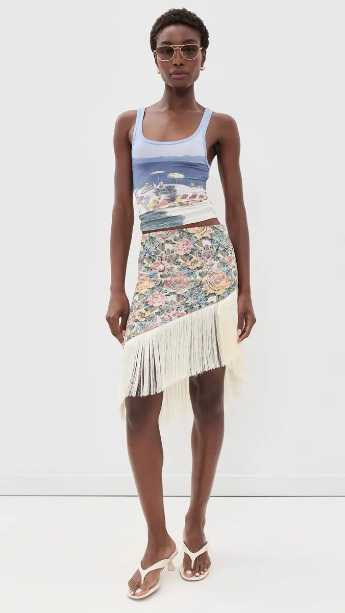 Yellow The Label Gretchen Jacquard Skirt | Thumbnail 5 Yellow The Label Gretchen Jacquard Skirt | Thumbnail 5