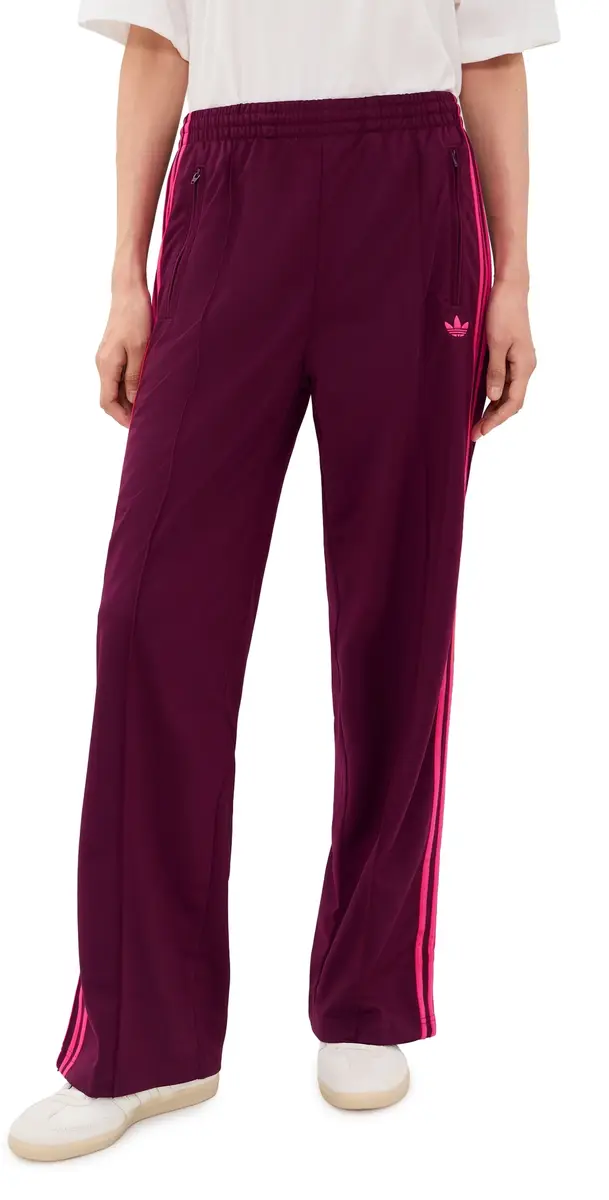 Adidas Firebird Loose Track Pants Maroon/Power Pink S | Image 1 Adidas Firebird Loose Track Pants Maroon/Power Pink S | Image 1