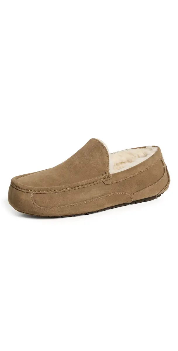 UGG Ascot Slippers Light Bronze | Image 1 UGG Ascot Slippers Light Bronze | Image 1