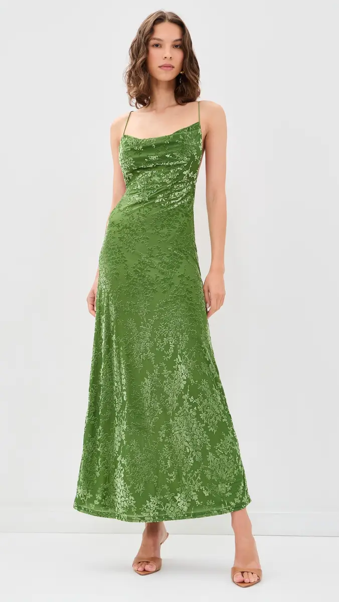 Runaway The Label Lyssa Cowl Cross Back Maxi Dress | Thumbnail 2 Runaway The Label Lyssa Cowl Cross Back Maxi Dress | Thumbnail 2