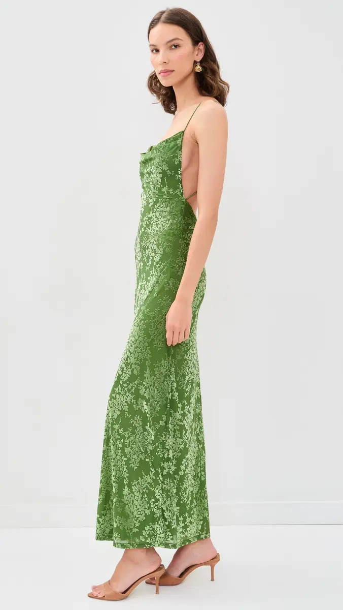 Runaway The Label Lyssa Cowl Cross Back Maxi Dress | Thumbnail 4 Runaway The Label Lyssa Cowl Cross Back Maxi Dress | Thumbnail 4