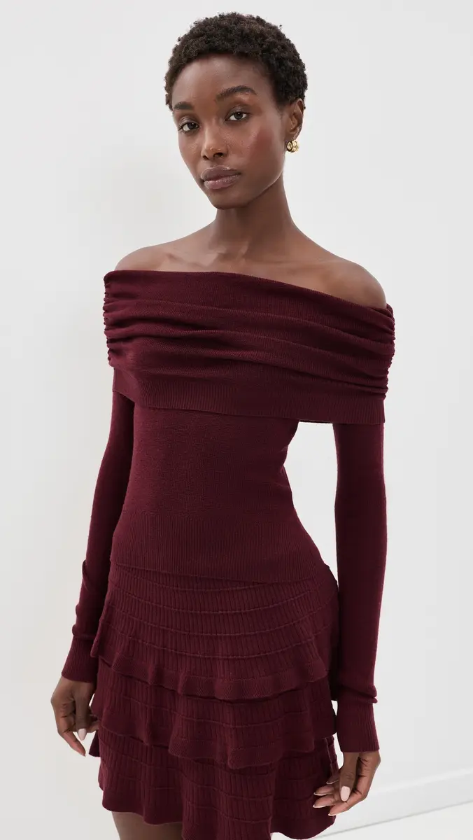 susana monaco Light Merino Off Shoulder Sweater | Thumbnail 2 susana monaco Light Merino Off Shoulder Sweater | Thumbnail 2