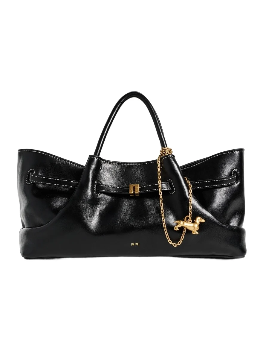 Maeve Dachshund Metal Charm Tote Bag Maeve Dachshund Metal Charm Tote Bag