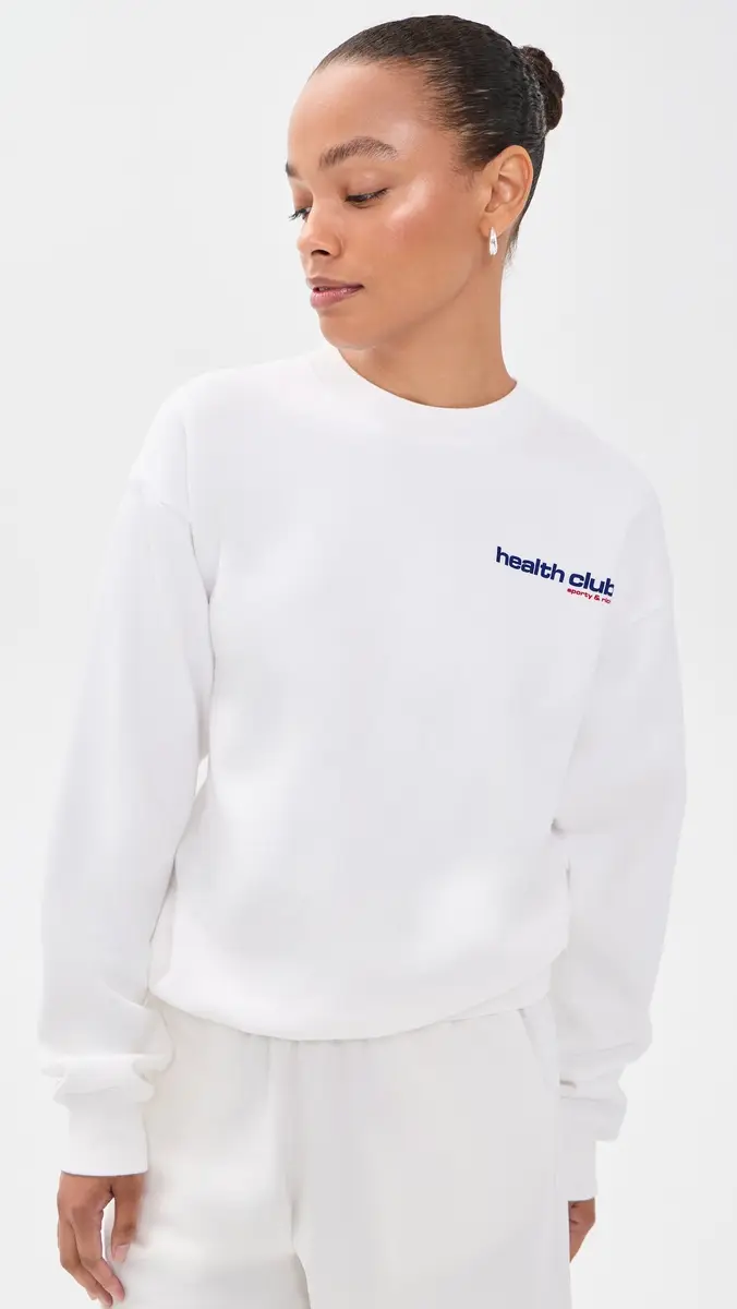 Sporty & Rich Bold Health Sweatshirt | Thumbnail 2 Sporty & Rich Bold Health Sweatshirt | Thumbnail 2