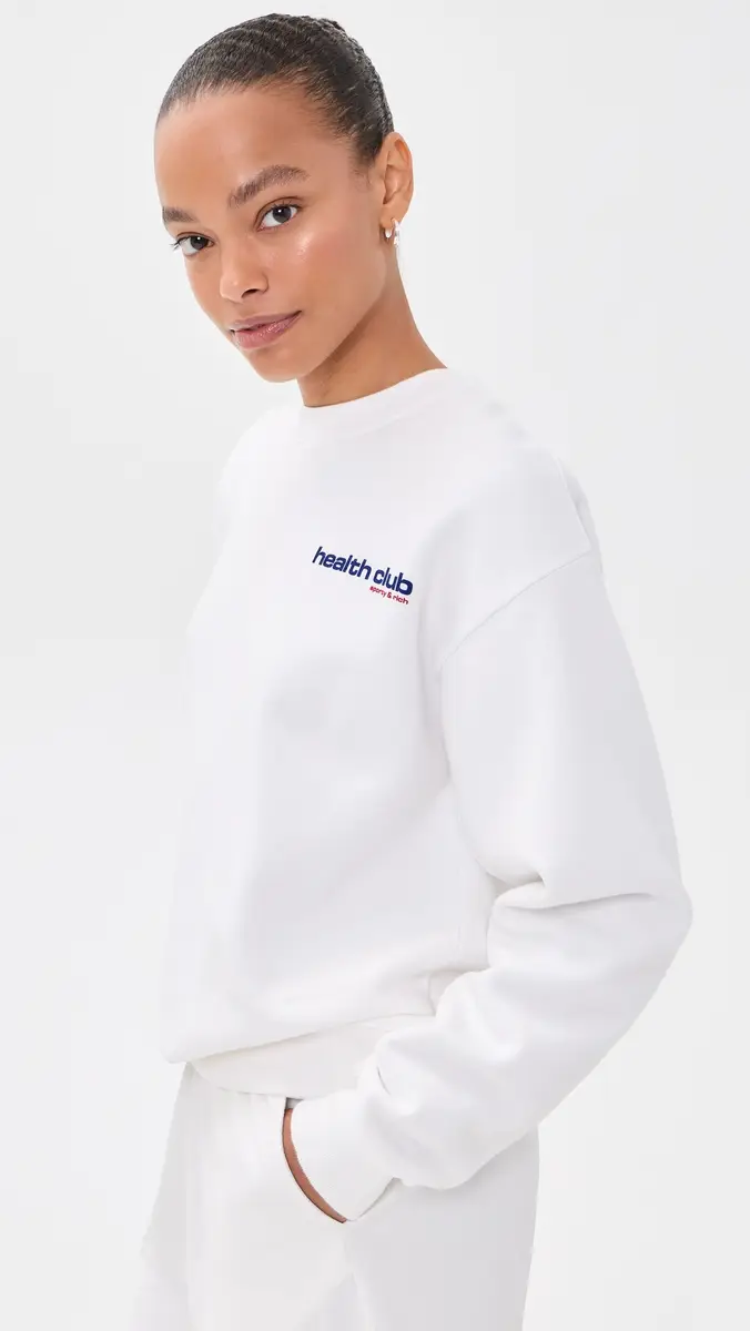 Sporty & Rich Bold Health Sweatshirt | Thumbnail 4 Sporty & Rich Bold Health Sweatshirt | Thumbnail 4