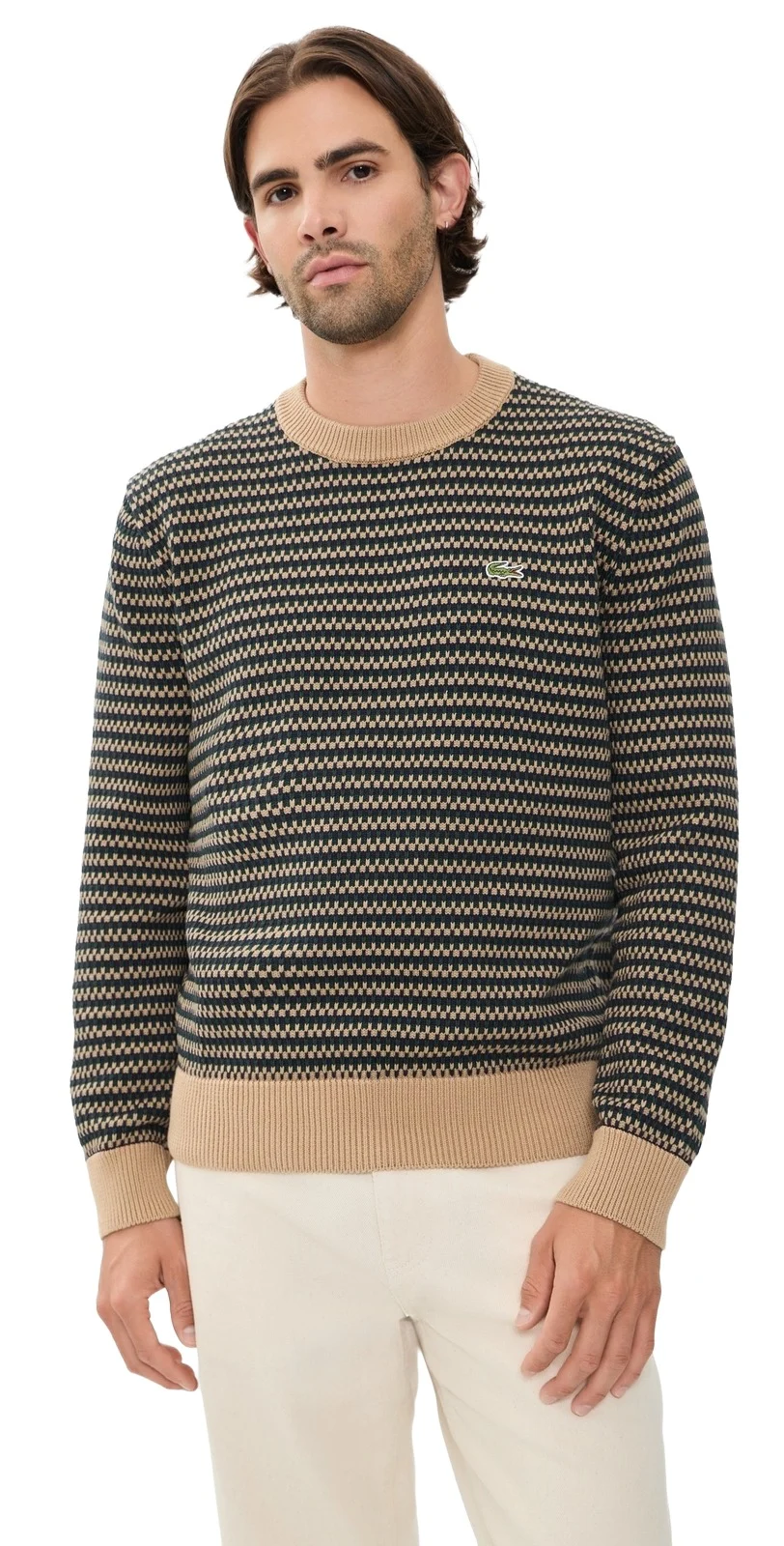 Lacoste Point Fantaisie Crew Sweater