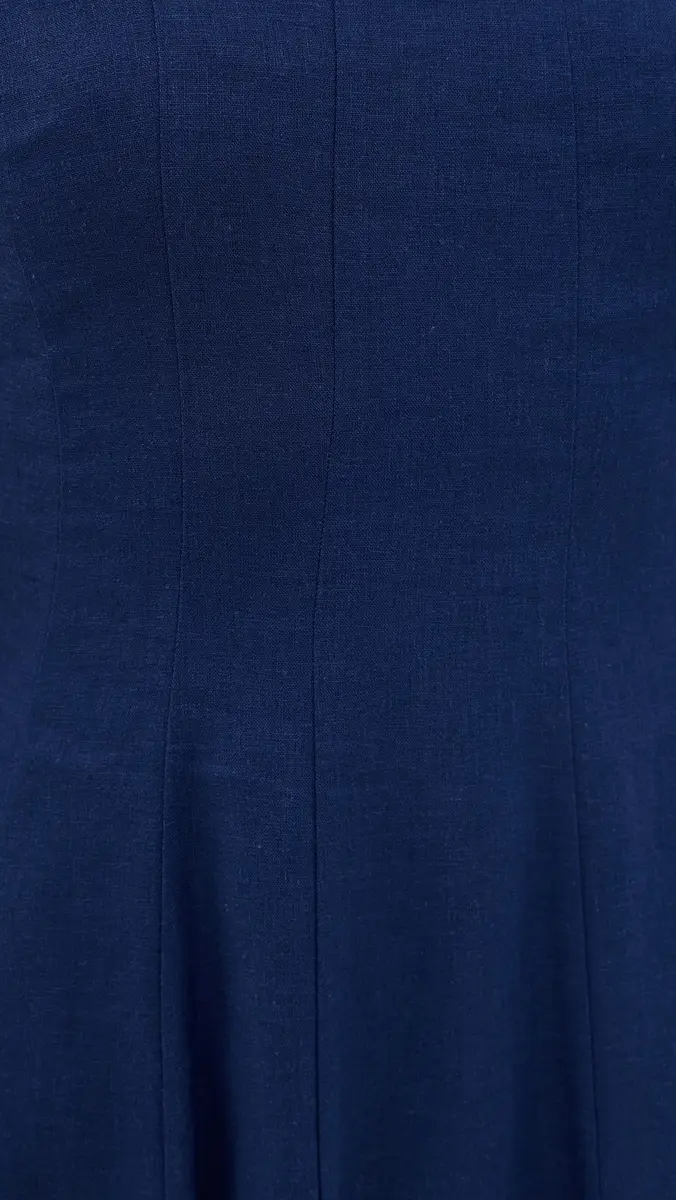 Guizio Leila Linen Dress Navy | Thumbnail 5