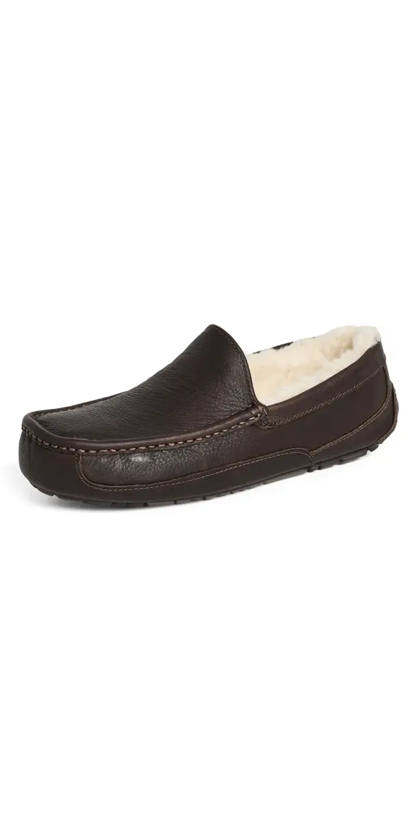 UGG Ascot Slippers Dark Spice | Image 1 UGG Ascot Slippers Dark Spice | Image 1