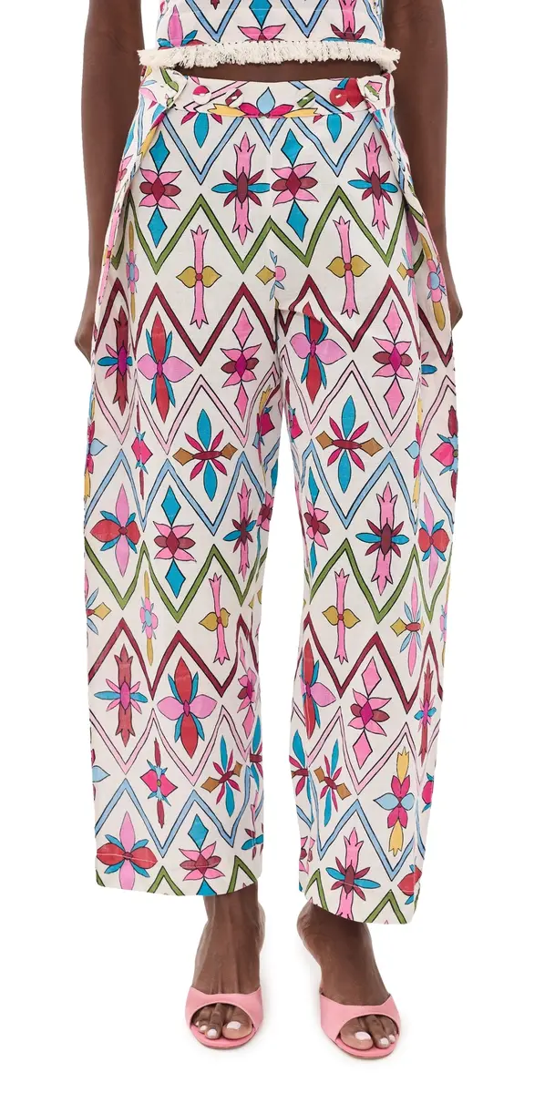 Coniglio Palm Beach Adjustable Marina Button Pants