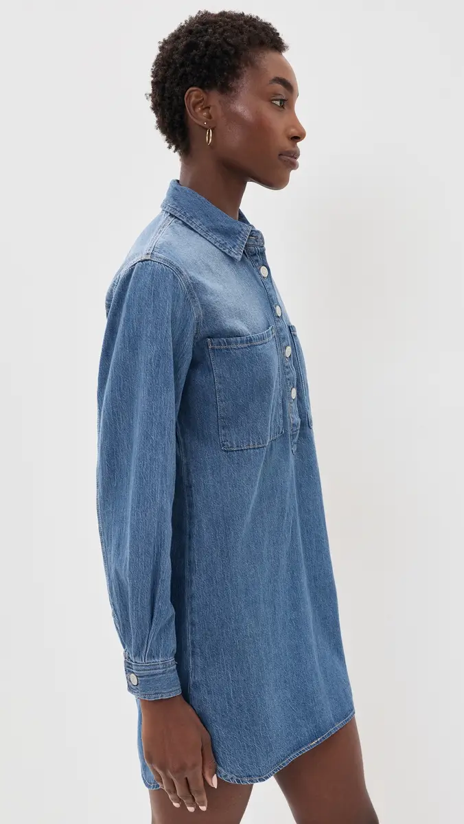 Z Supply Lucie Denim Mini Shirt Dress | Thumbnail 4