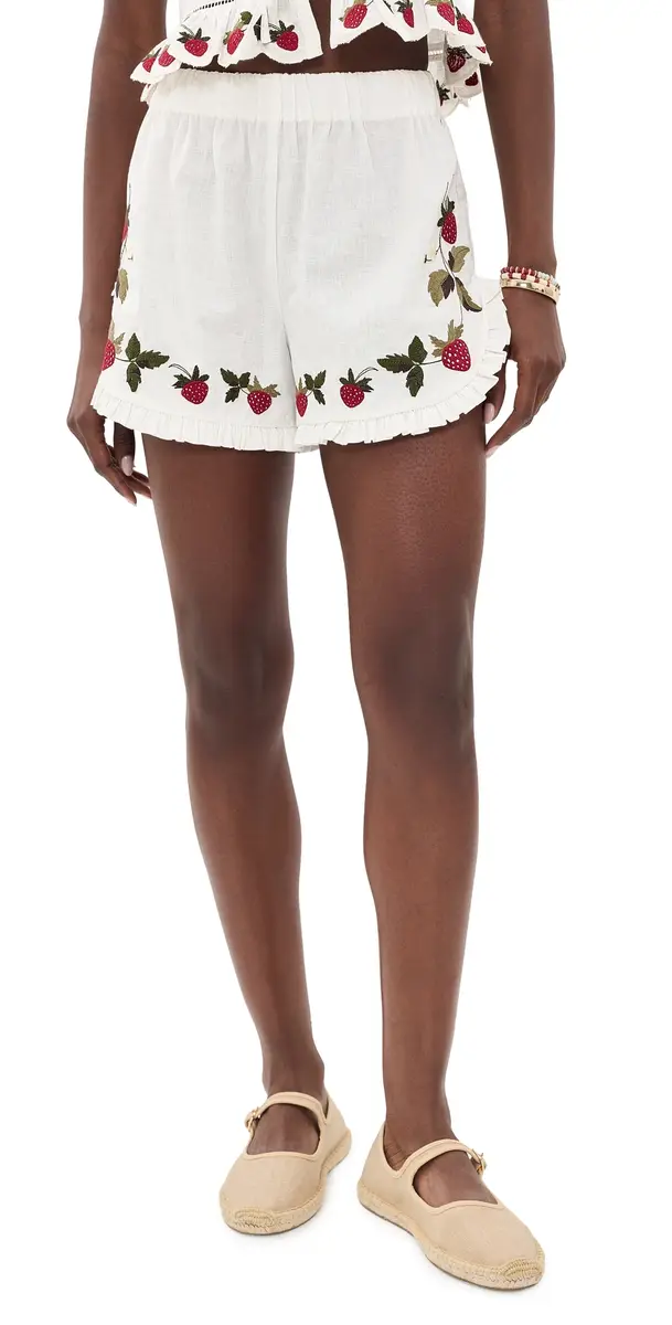 Sea Bindi Strawberry Shorts Cream L | Image 1 Sea Bindi Strawberry Shorts Cream L | Image 1