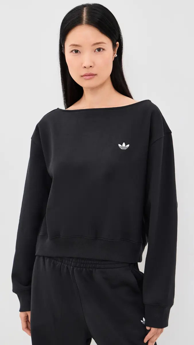 Adidas Essential Fleece Crew Sweatshirt | Thumbnail 2 Adidas Essential Fleece Crew Sweatshirt | Thumbnail 2
