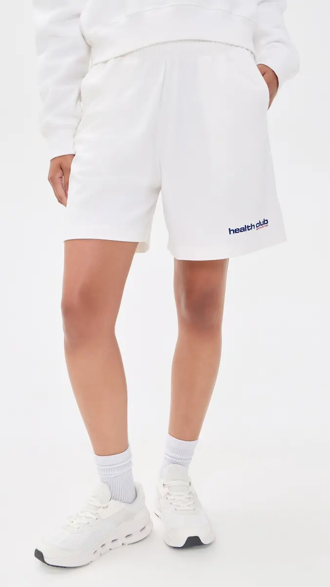 Sporty & Rich Bold Health Gym Shorts | Thumbnail 2 Sporty & Rich Bold Health Gym Shorts | Thumbnail 2