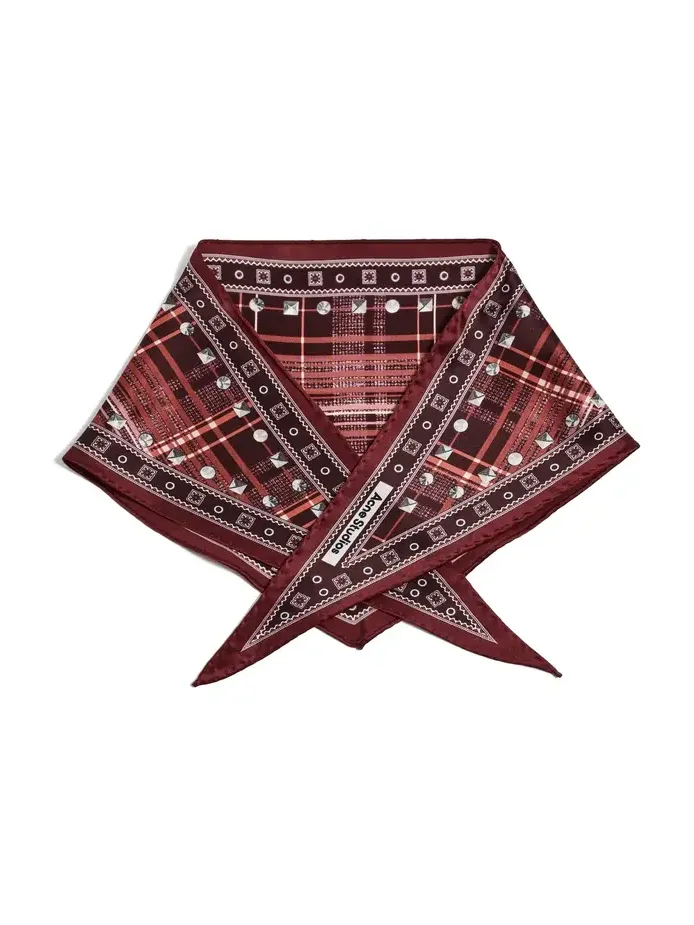 Acne Studios Volta Triangle Check Scarf