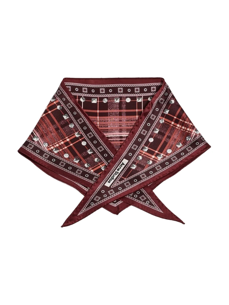 Acne Studios Volta Triangle Check Scarf