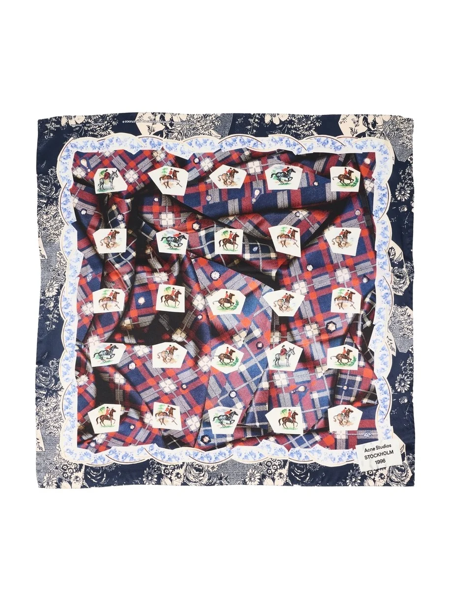 Acne Studios Volta Check Scarf