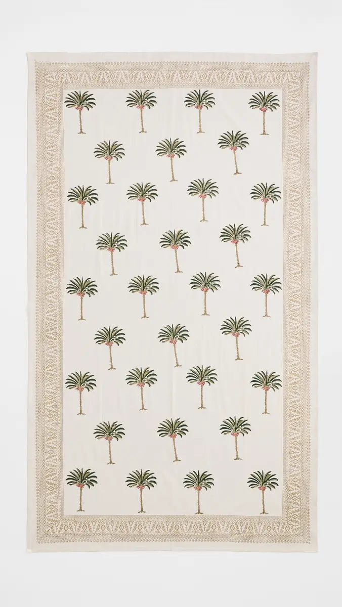 LES OTTOMANS Hand Printed Tablecloth | Thumbnail 3
