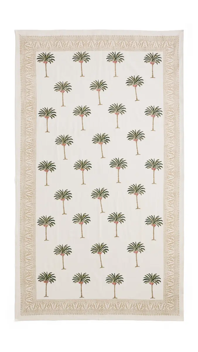 LES OTTOMANS Hand Printed Tablecloth | Thumbnail 5