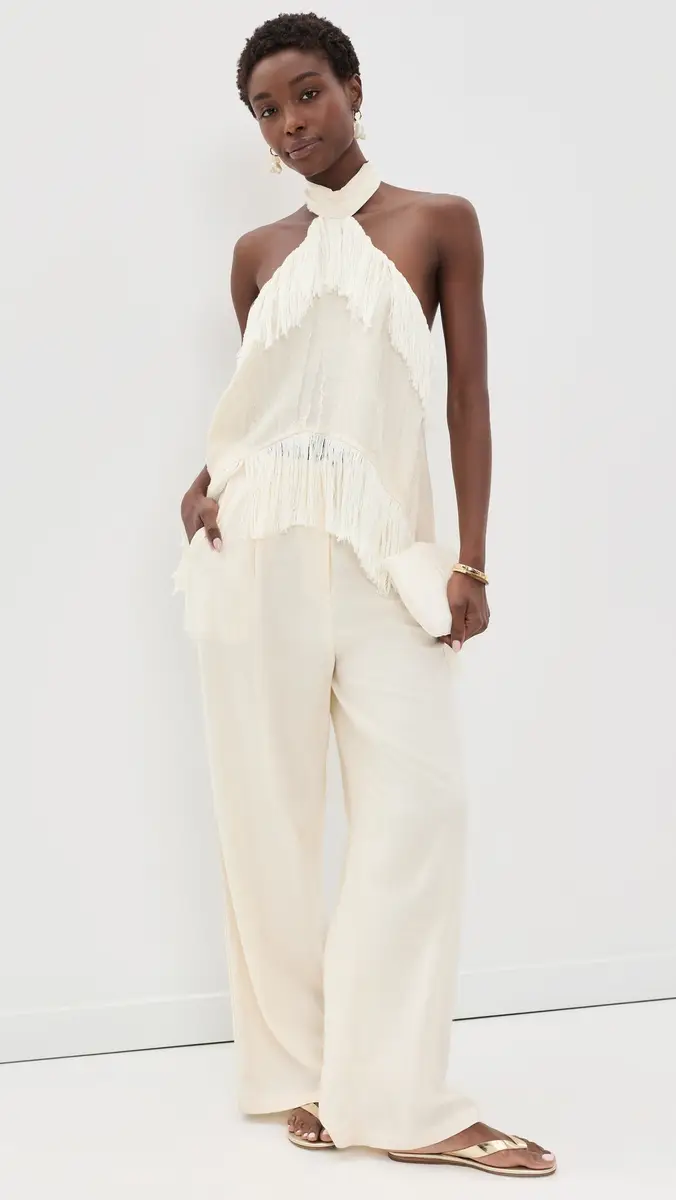 Yellow The Label Jones Fringe Top | Thumbnail 5 Yellow The Label Jones Fringe Top | Thumbnail 5