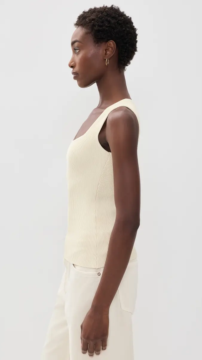 DL1961 Ribbed Square Tank Top | Thumbnail 4 DL1961 Ribbed Square Tank Top | Thumbnail 4