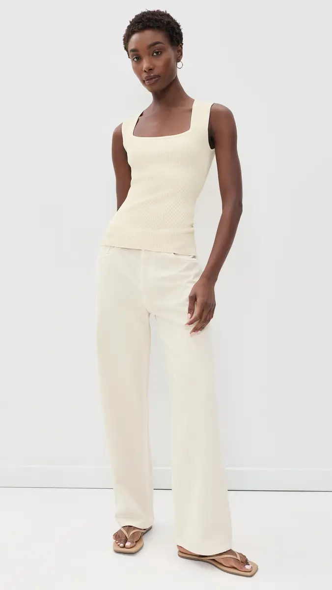 DL1961 Ribbed Square Tank Top | Thumbnail 5 DL1961 Ribbed Square Tank Top | Thumbnail 5