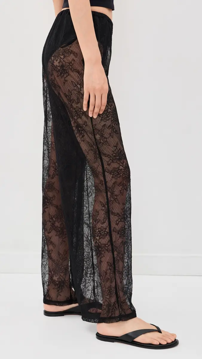 Runaway The Label Moda Straight Lace Pants | Thumbnail 4 Runaway The Label Moda Straight Lace Pants | Thumbnail 4