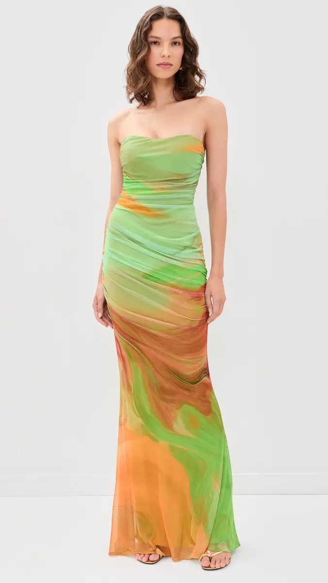 Retrofête Isadore Mesh Maxi Dress | Thumbnail 2 Retrofête Isadore Mesh Maxi Dress | Thumbnail 2
