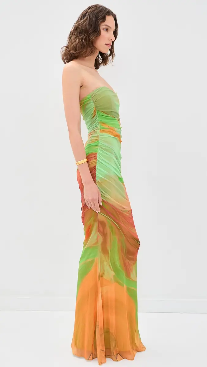 Retrofête Isadore Mesh Maxi Dress | Thumbnail 4 Retrofête Isadore Mesh Maxi Dress | Thumbnail 4
