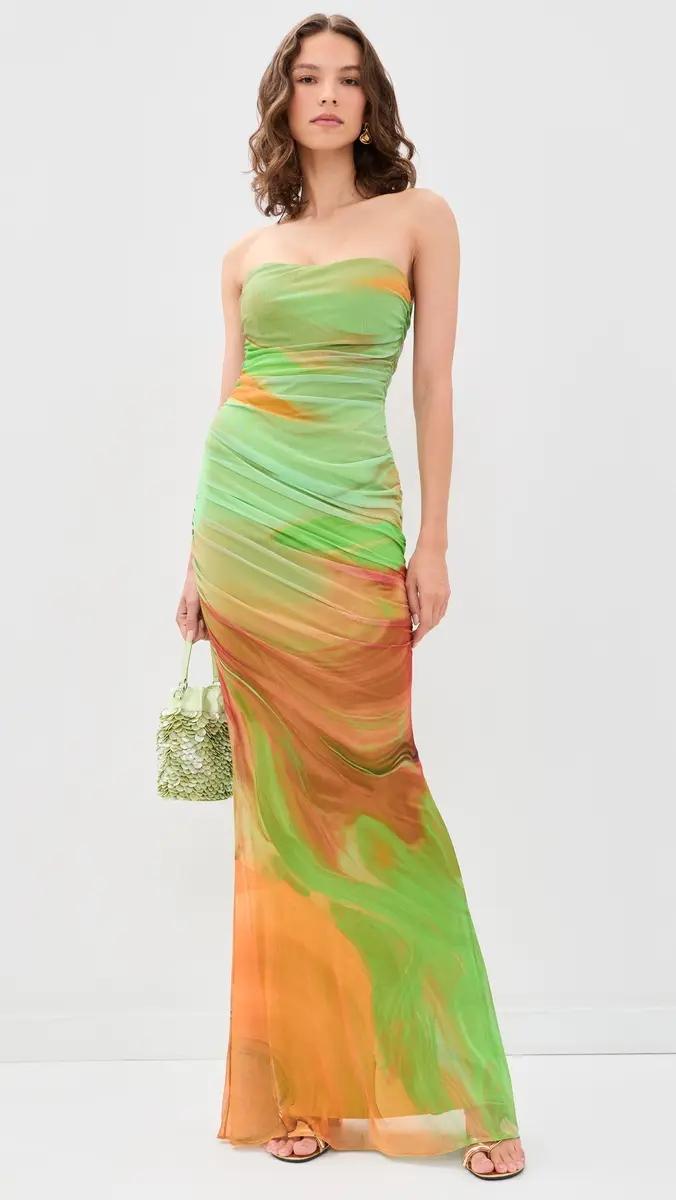 Retrofête Isadore Mesh Maxi Dress | Thumbnail 5 Retrofête Isadore Mesh Maxi Dress | Thumbnail 5