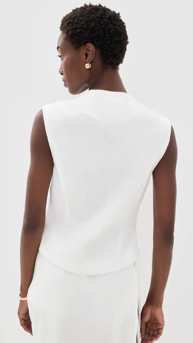 Yellow The Label Quinn Linen Top | Thumbnail 3