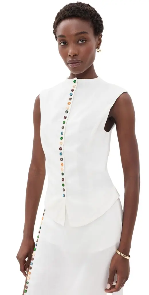 Quinn Linen Top
