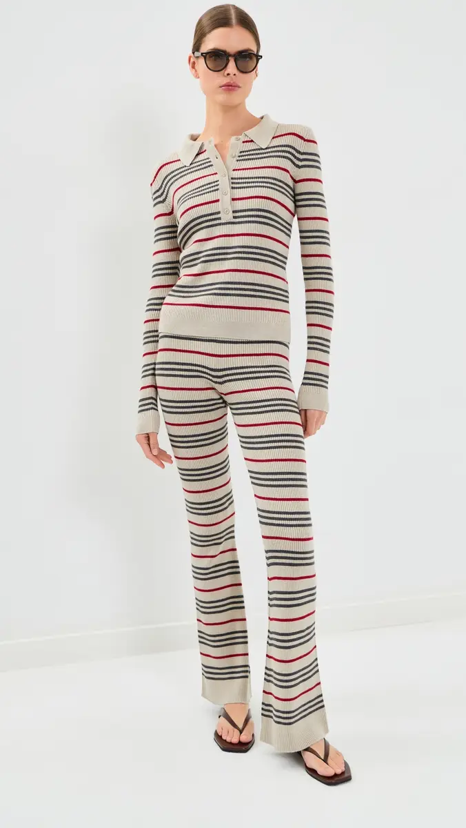 The Elder Statesman Libeccio Stripe Polo | Thumbnail 5 The Elder Statesman Libeccio Stripe Polo | Thumbnail 5