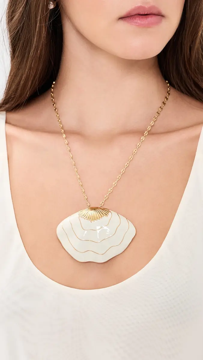 Clare V. Clare V. Clamshell Pendant Necklace | Thumbnail 3 Clare V. Clare V. Clamshell Pendant Necklace | Thumbnail 3