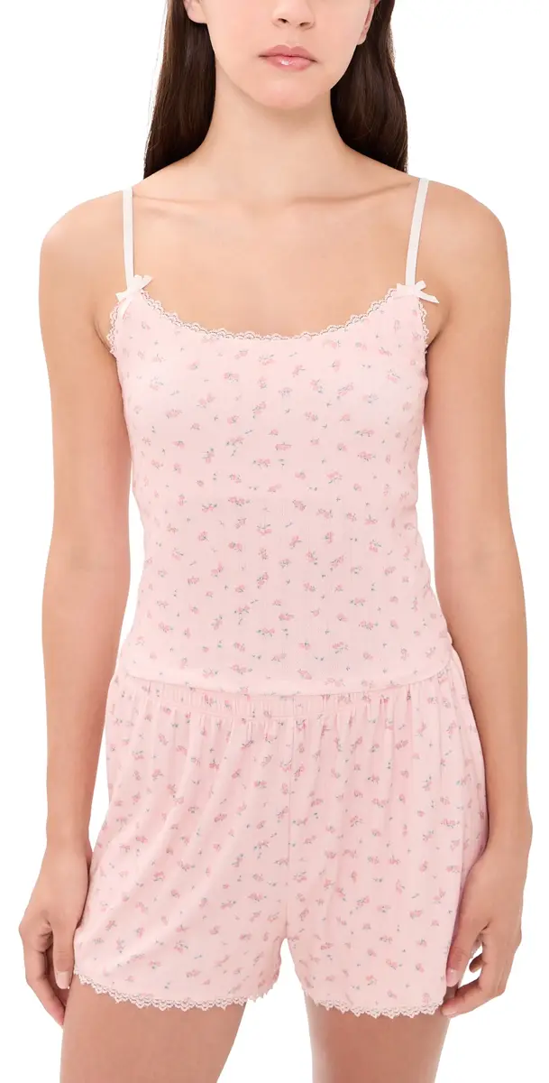 Z Supply Better Off Ditsy Tank Rosewater | Image 1 Z Supply Better Off Ditsy Tank Rosewater | Image 1