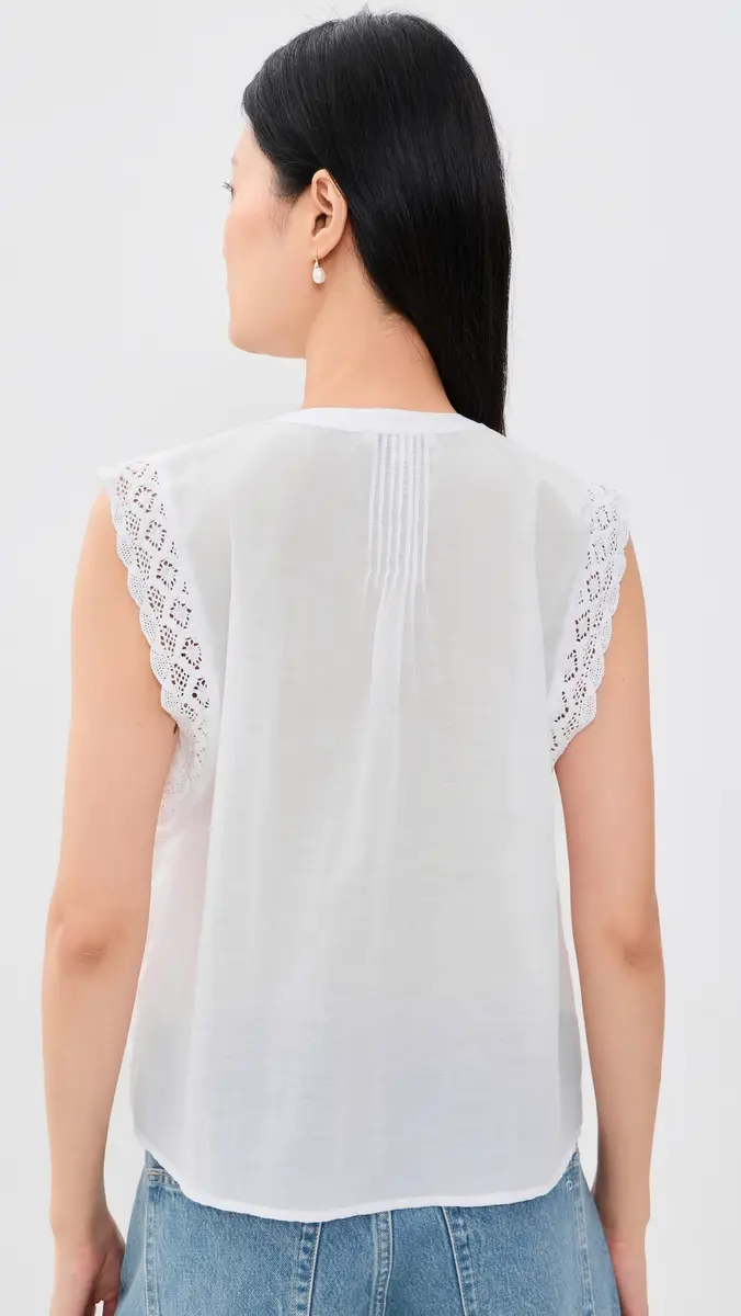 Madewell Lace-Trim Sleeveless Top | Thumbnail 3 Madewell Lace-Trim Sleeveless Top | Thumbnail 3