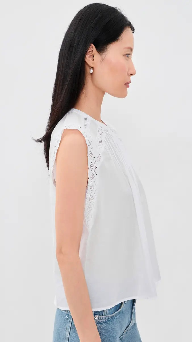 Madewell Lace-Trim Sleeveless Top | Thumbnail 4 Madewell Lace-Trim Sleeveless Top | Thumbnail 4