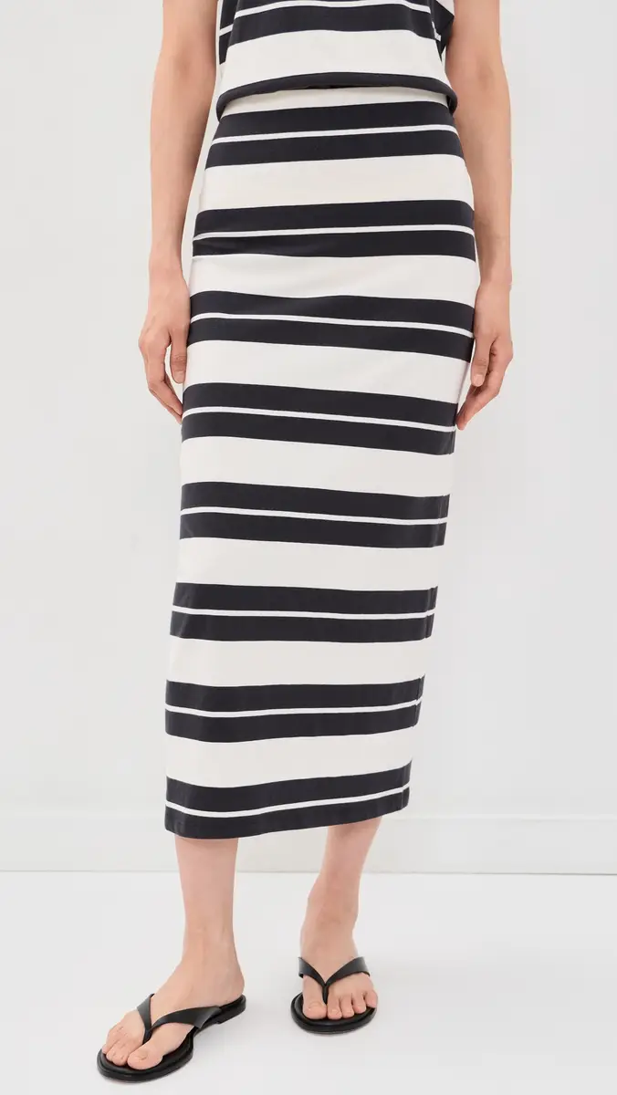 Z Supply Gail Striped Jersey Midi Skirt | Thumbnail 2