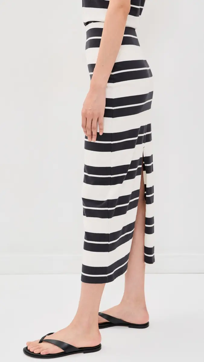 Z Supply Gail Striped Jersey Midi Skirt | Thumbnail 4