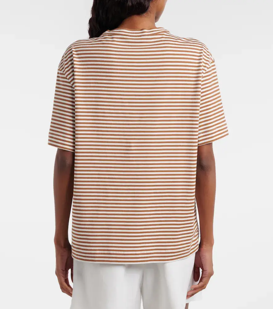 Brunello Cucinelli Striped oversized cotton jersey T-shirt | Thumbnail 2