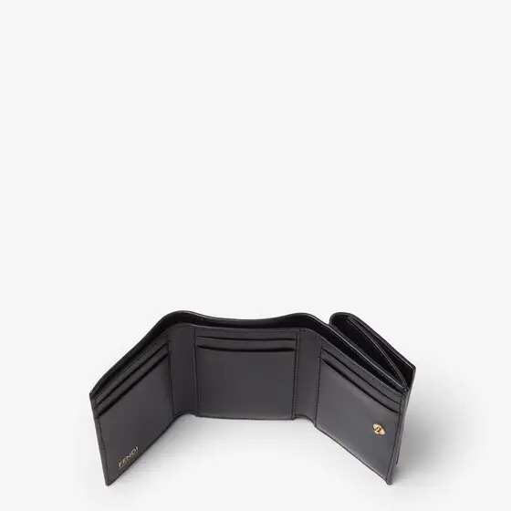 Fendi FF Mini Trifold Leather Wallet | Thumbnail 4 Fendi FF Mini Trifold Leather Wallet | Thumbnail 4
