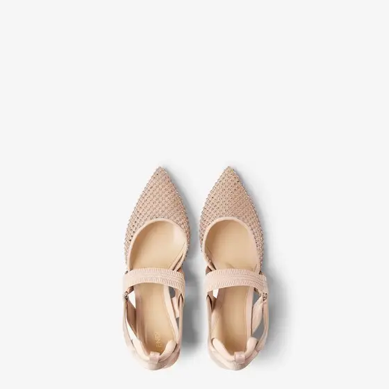 Fendi Colibrì Mesh and Suede Medium-Heeled Slingbacks | Thumbnail 4 Fendi Colibrì Mesh and Suede Medium-Heeled Slingbacks | Thumbnail 4