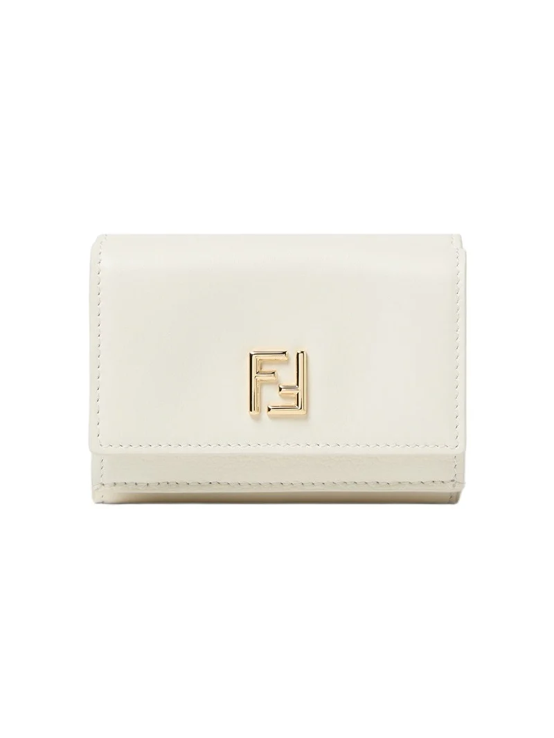 Fendi FF Mini Trifold Leather Wallet