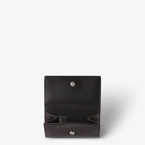 Fendi Mini Tube Trifold Crackled Leather Compact Wallet | Thumbnail 2 Fendi Mini Tube Trifold Crackled Leather Compact Wallet | Thumbnail 2