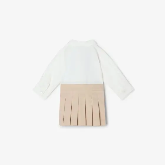 Fendi Baby dress with white cotton poplin long-sleeved shirt | Thumbnail 2 Fendi Baby dress with white cotton poplin long-sleeved shirt | Thumbnail 2